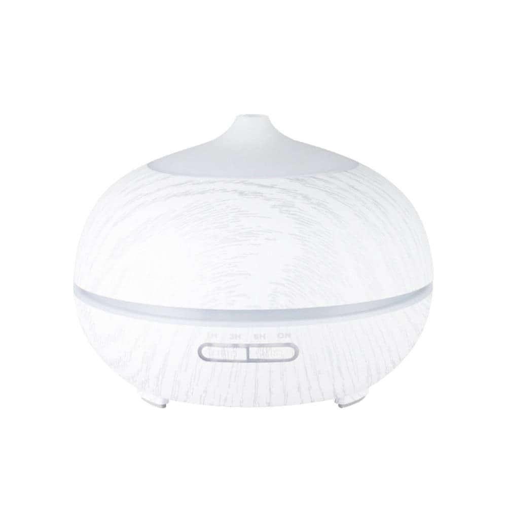 Activeshop Diffusore Di Aromi Umidificatore D’Aria Spa 06 Legno Bianco 400Ml + Timer