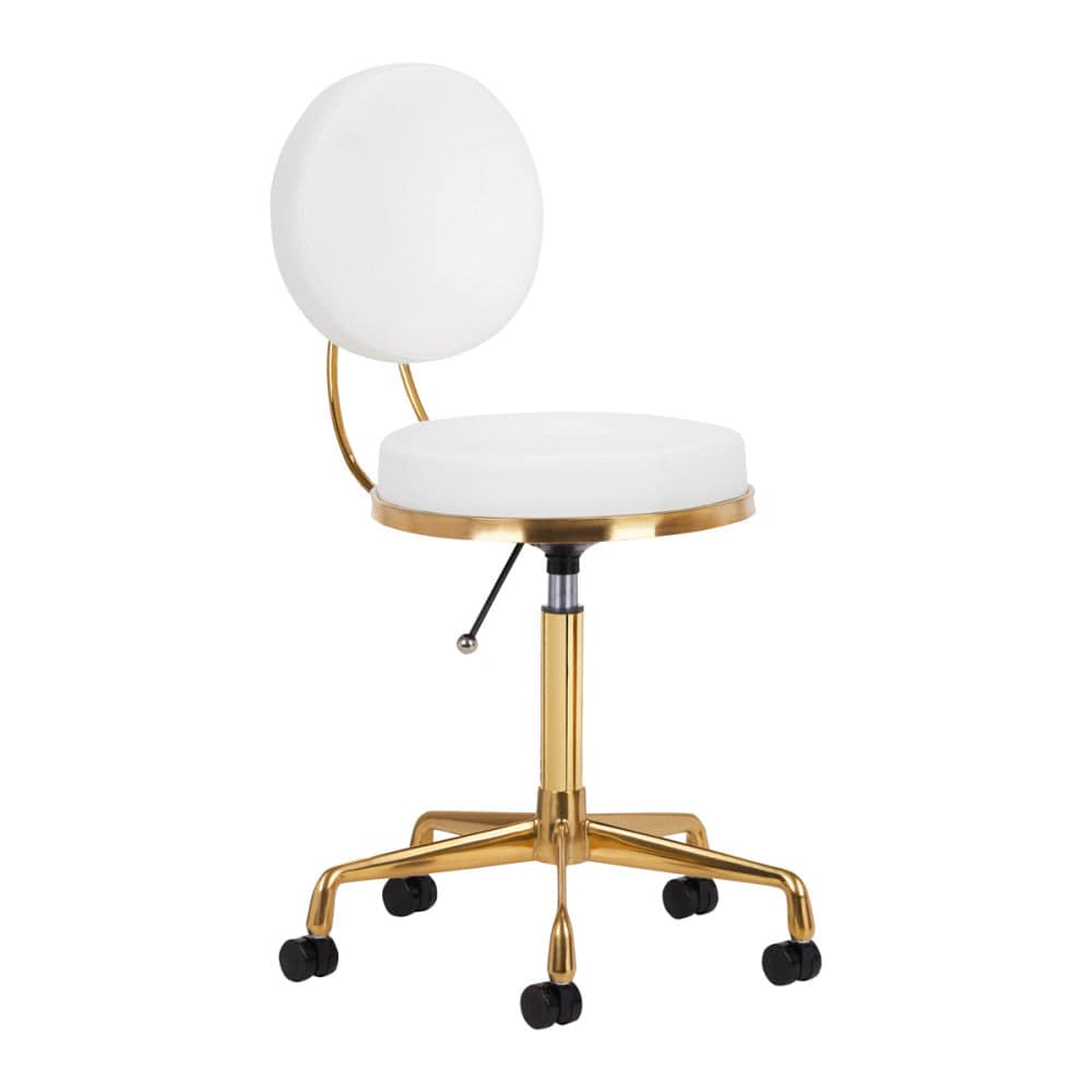 Activeshop Sgabello Cosmetico H5 Oro Bianco