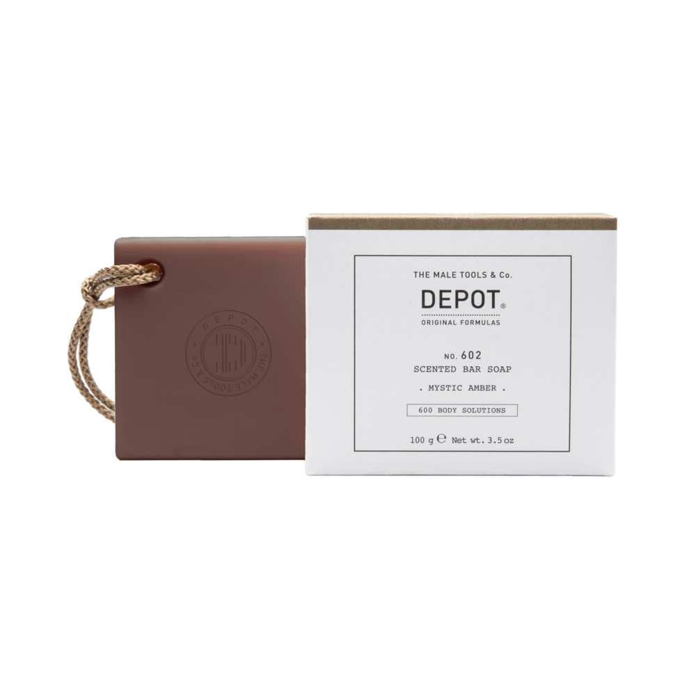 Depot, 600 Body Solutions No. 602, Botanical Complex, Detergente, Ambra Mistica, Saponetta Profumata, 100 g