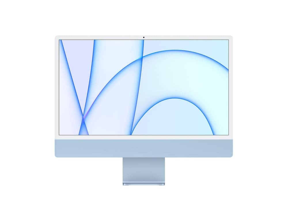 iMac M1 (2021) 24 , 3,2 Ghz 256 GB SSD 16 GB Apple GPU 7, Blu – QWERTY ES – Ricondizionato – Condizioni eccellenti