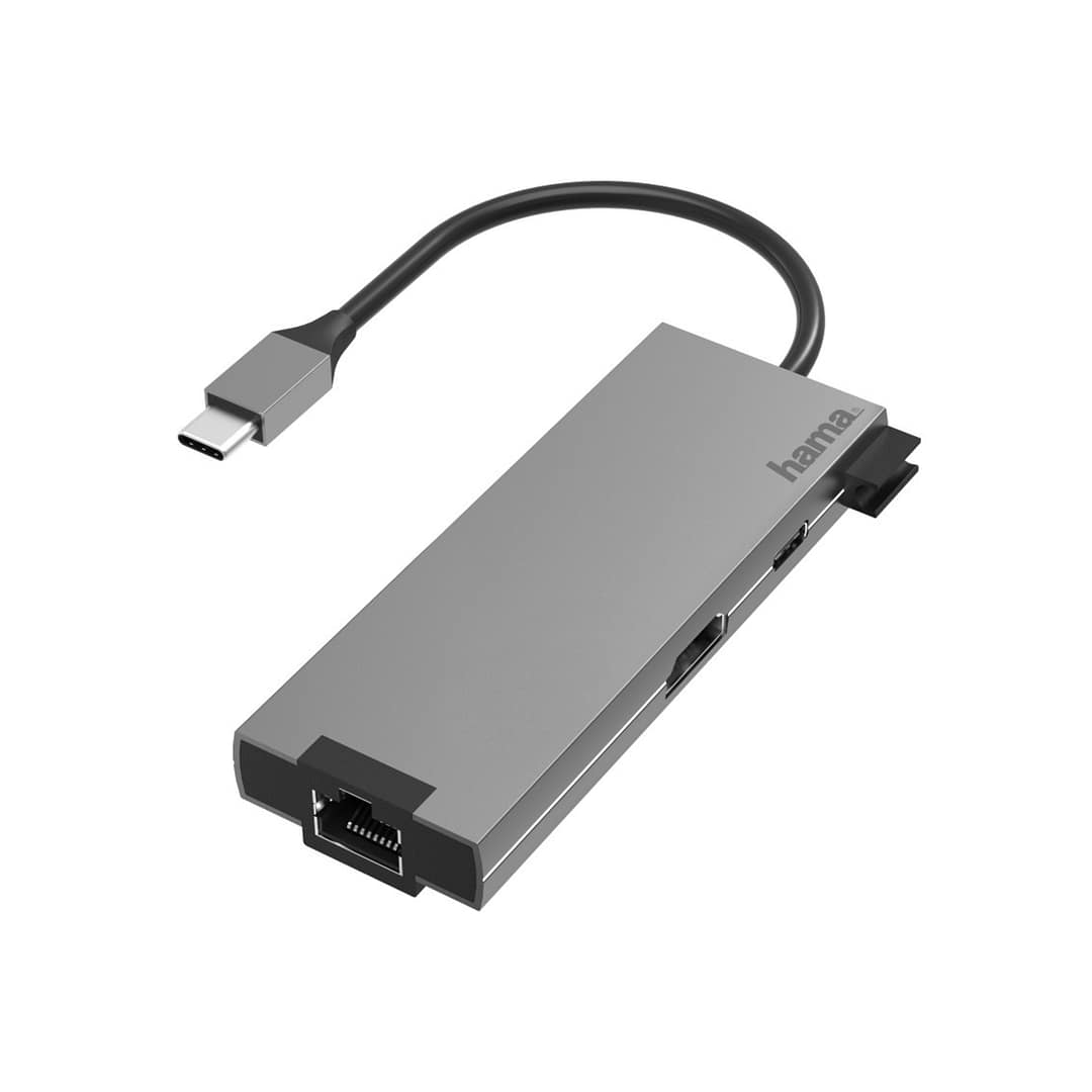 Hama 00200109 Docking station USB 3.2 Gen 1 (3.1 Gen 1) Type-C Grigio - nuovo