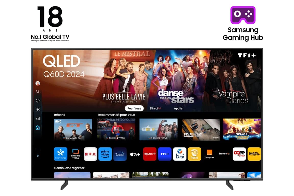 Samsung TV QLED 65  Q60D 2024, 4K, Smart TV - nuovo