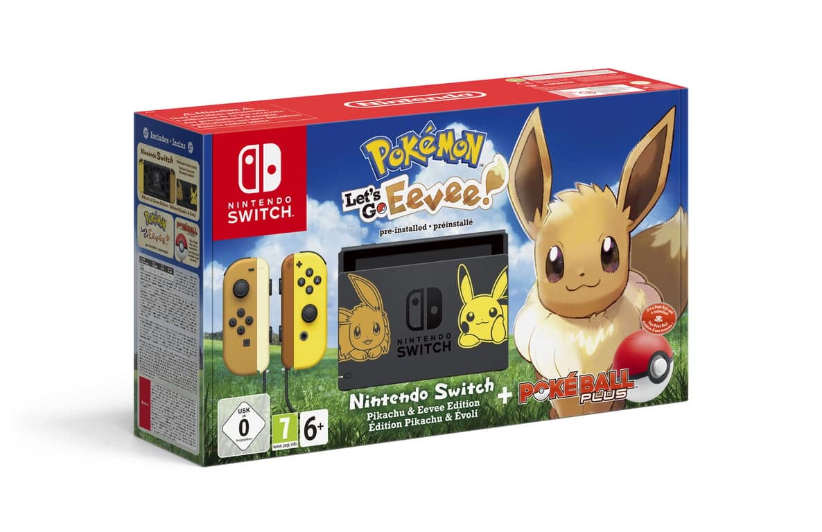 Switch & Pokémon: Let’s Go, Evoli! – Console di gioco portatile 15,8 cm (6,2 ) 32 GB Wifi Nero, Giallo – nuovo
