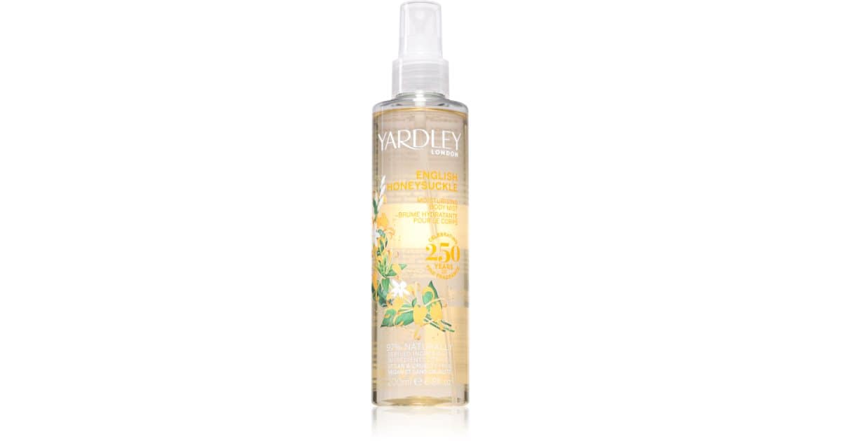 Yardley Honey Suckle spray idratante corpo da donna 200 ml