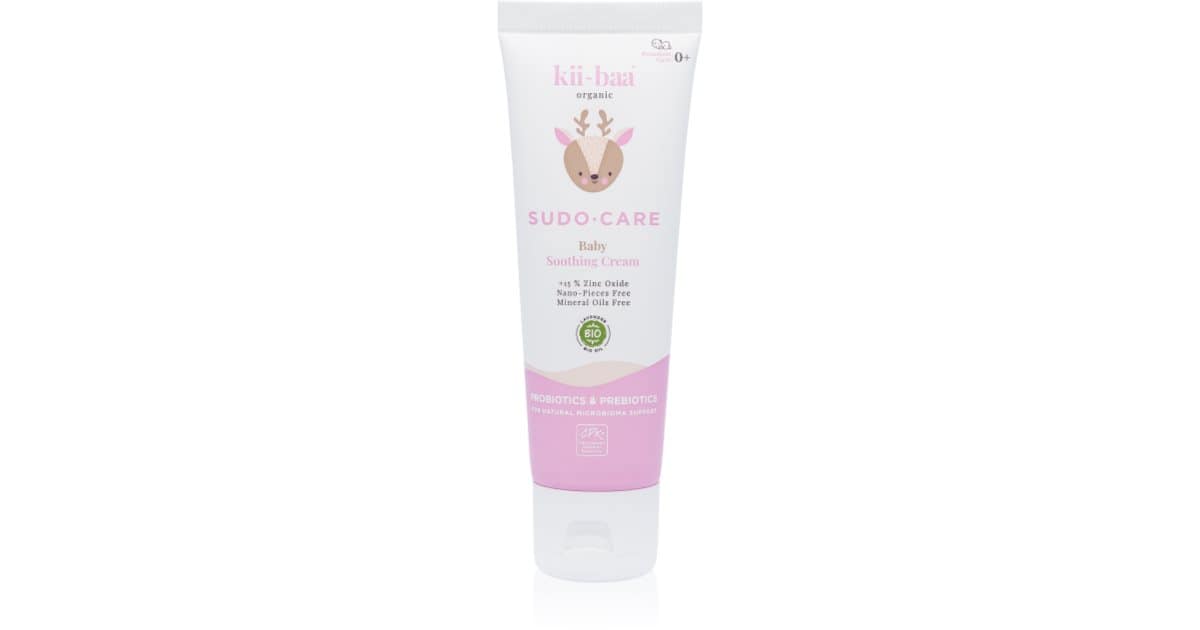 kii-baa® organic SUDO-CARE crema protettiva per bambini con zinco 50 g