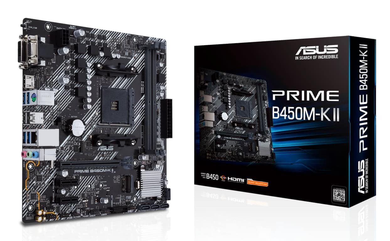 ASUS Prime B450M-K II AMD B450 AM4 slot micro ATX - nuovo