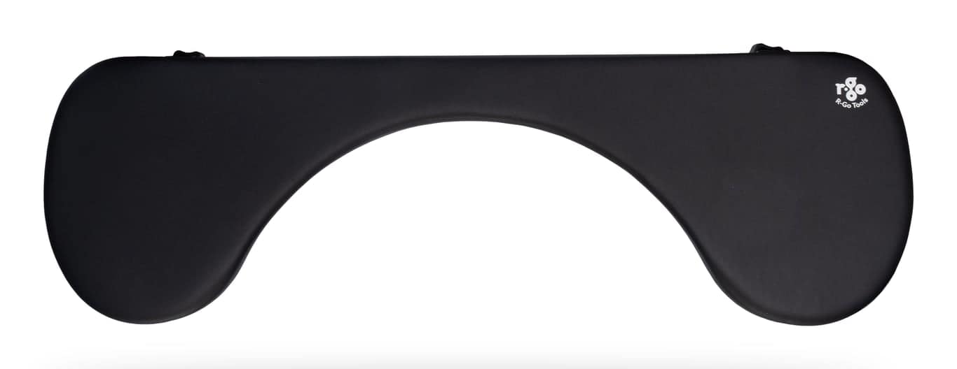 Strumenti R-Go Bracciolo ergonomico R-Go, simmetrico, con taglio addominale, schiuma morbida, nero. – nuovo