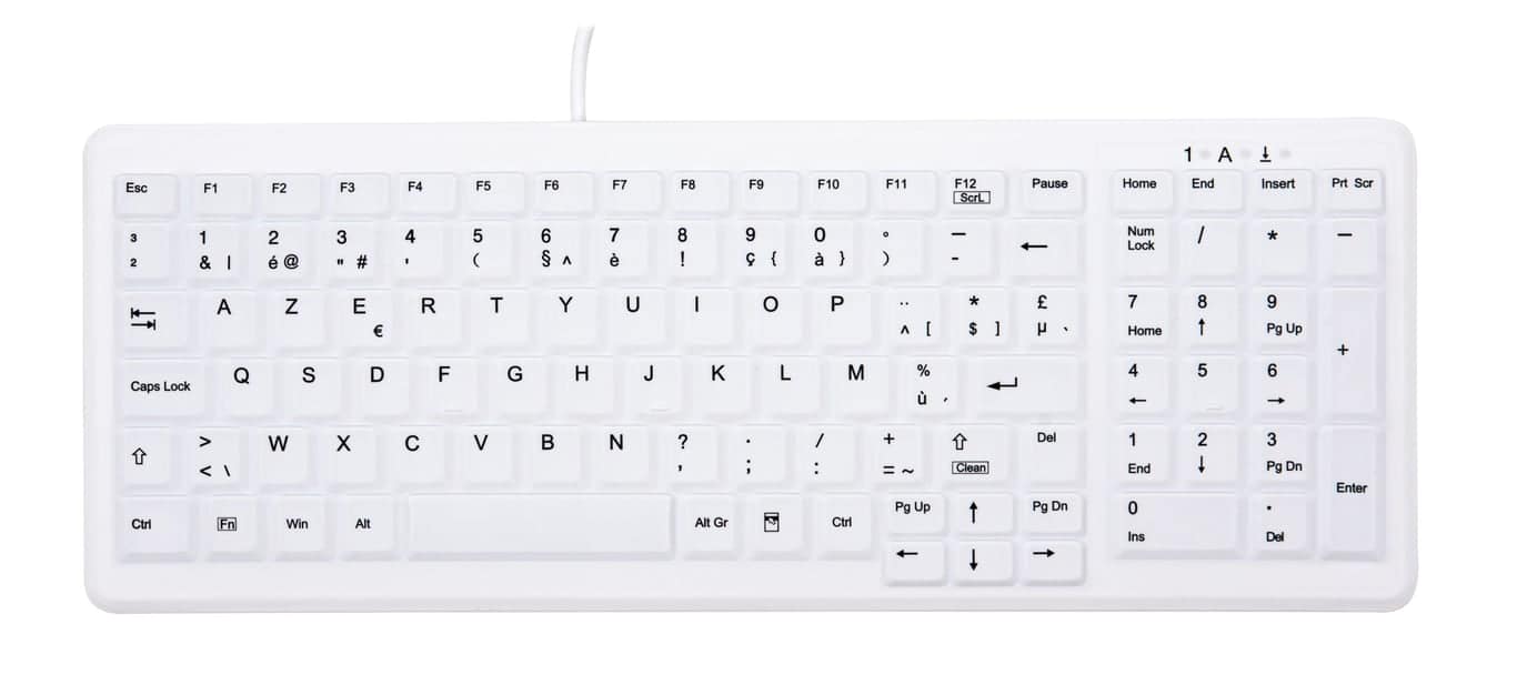 CHERRY AK-C7000 Tastiera USB QWERTY belga Bianco - nuovo