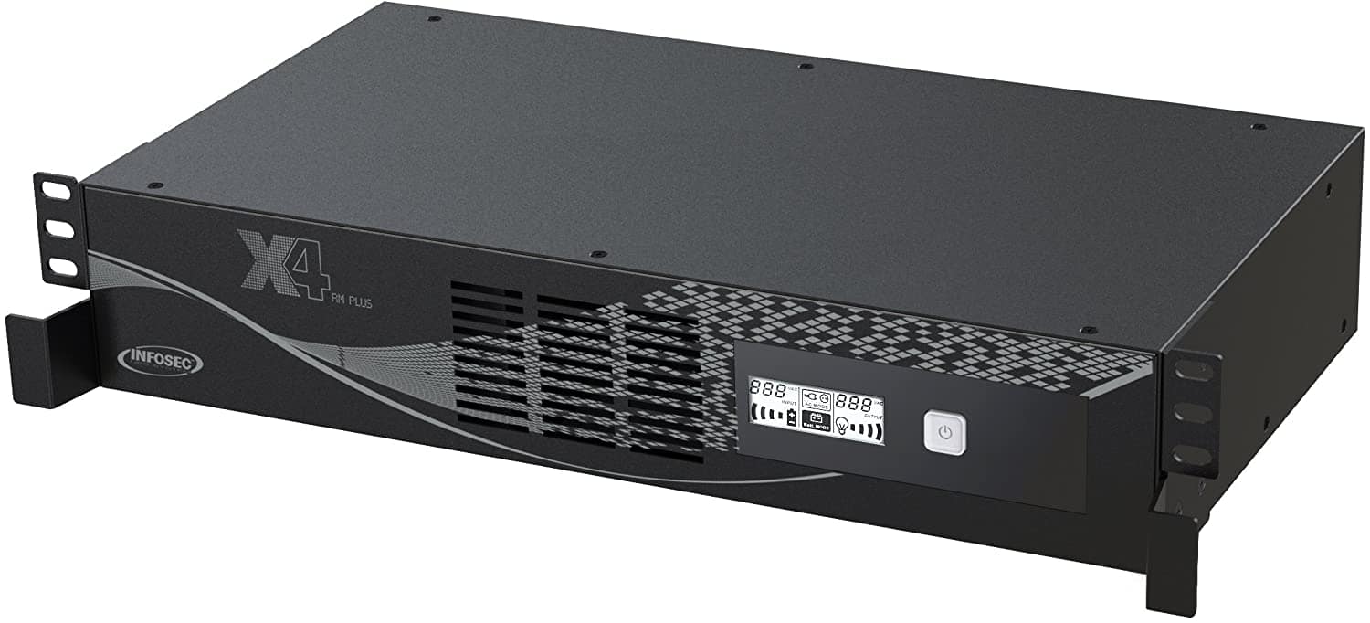 Infosec Gruppo di Continuit&agrave; UPS X4 600VA Line Interactive a Rack Nero