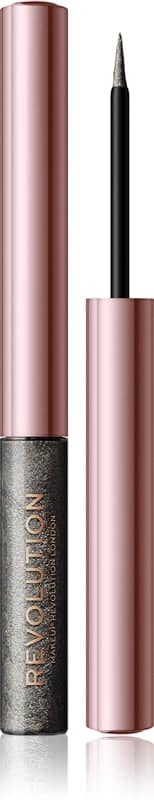 Makeup Revolution Festive Allure eyeliner liquido di precisione colore Silver Flash 2,4 ml