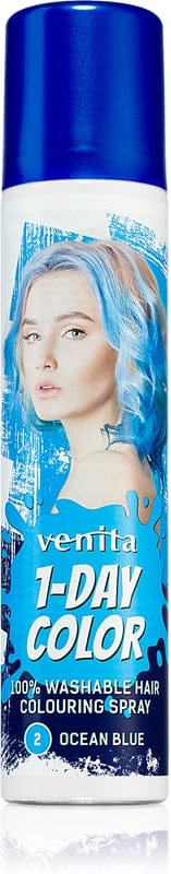 Venita 1-Day Color spray colorato per capelli colore No. 2 - Ocean Blue 50 ml