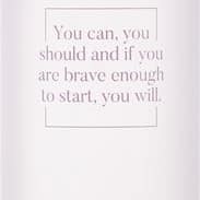 ZOE Quote Glass bottiglia d’acqua in vetro colore viola 750 g