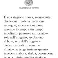 Quinta stagione. Monologo drammatico