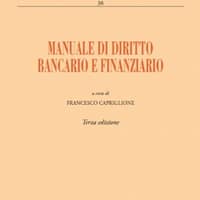 Manuale di diritto bancario e finanziario