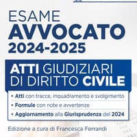 Atti di diritto civile per l’esame di avvocato 2024