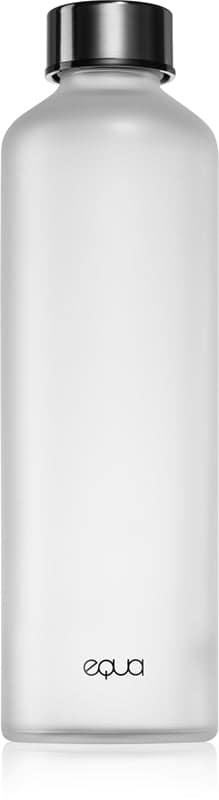 Equa Mismatch bottiglia d'acqua in vetro colore Velvet nero 750 ml