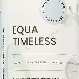 Equa Timeless bottiglia in acciaio inox per l’acqua piccola colore Avocado 600 ml