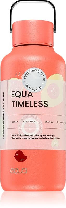 Equa Timeless bottiglia in acciaio inox per l’acqua piccola colore Sunny Side Up 600 ml