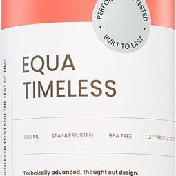 Equa Timeless bottiglia in acciaio inox per l’acqua piccola colore Aperol 600 ml