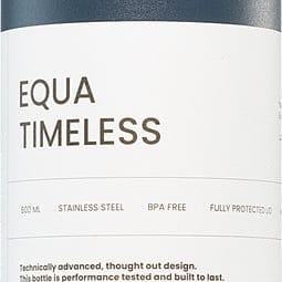 Equa Timeless bottiglia in acciaio inox per l’acqua piccola colore Navy 600 ml