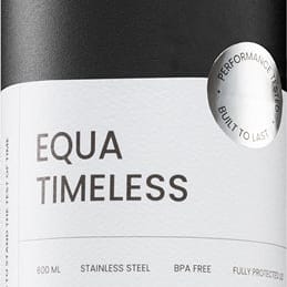 Equa Timeless bottiglia in acciaio inox per l’acqua piccola colore Dark 600 ml