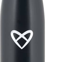 ZOE Heart Logo Stainless Steel bottiglia in acciaio inox per l’acqua colore Black 500 ml
