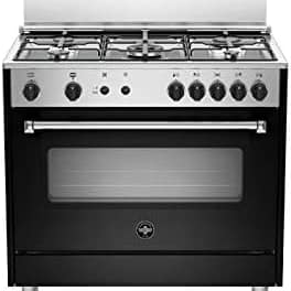 La Germania AMN965GNEV Cucina Gas 5 Fornelli con Forno da 90 cm Nero#CONSEGNA IN 3 SETTIMANE##CONSEGNA IN 3 SETTIMANE#