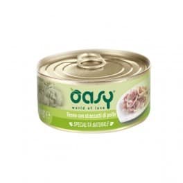 Oasy Natural Gatto Adulto Tonno e Straccetti di Pollo Umido Peso Confezione 70 g – KIT 6x