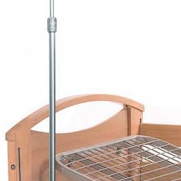 Asta per flebo da letto per letti da degenza in legno