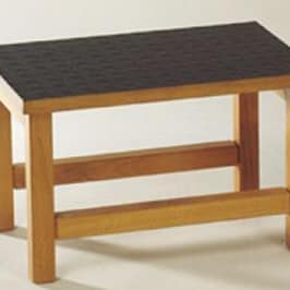 Predellino in legno a 1 gradino cm 27x40x25h per lettini medici