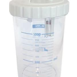 Vaso Chirurgico Completo da 1 lt Autoclavabile (max 120deg;C) per Aspiratori New Askir e New Aspiret