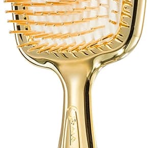 Janeke Gold Line spazzola per capelli con specchietto 21,5 x 9 cm