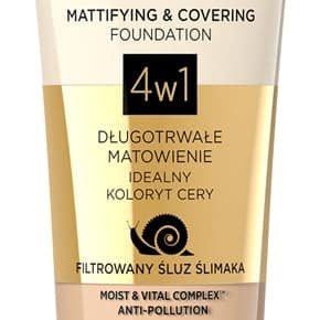 Eveline Cosmetics Satin Matt fondotinta opacizzante con estratto di bava di lumaca colore 103 Natural 30 ml