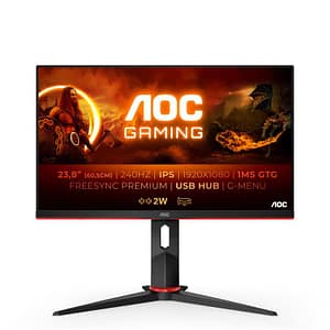 Aoc monitor 23.8“ led ips gaming g2 24g2zu – bk 1920×1080 full hd tempo di risposta 0.5 ms frequenza di aggiornamento 240 (hz)