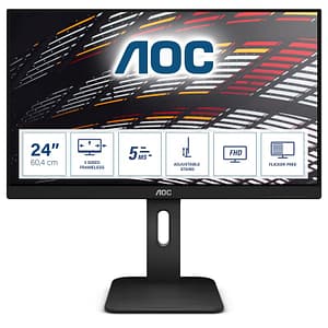 Aoc monitor flat 23.8“ pro-line 24p1 1920 x 1080 tempo di risposta 5 ms