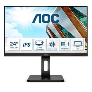 Aoc monitor 23.8“ led ips 24p2q 1920 x 1080 fhd tempo di risposta 4 ms