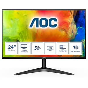 Aoc monitor 2a“ wled mva 24b1h 1920 x 1080 full hd tempo di risposta 5 ms