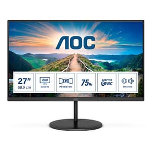 Aoc v4 q27v4ea 27 led ips formato 16:9 contrasto 1.000:1 1xhdmi 1xdisplay port colore nero garanzia italia