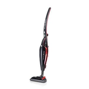 Ariete evo 2 in 1 scopa elettrica senza sacco aspirabriciole integrato filtro hepa 600w 0,8lt nero-rosso