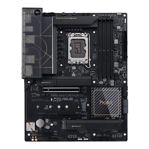 Asus proart b660-creator d4 scheda madre atx, intel b660, lga1700, ddr4, pci 5.0, lan realtek 2.5gb e intel 1gb, realtek 7.1 surround, 3xm.2, 4xsata 6gb-s, usb 3.2 gen 2, aura sync rgb, nero