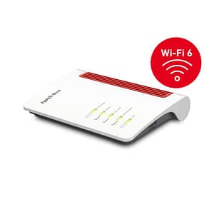 Avm fritz!box 7530 ax router wireless gigabit ethernet dual-band 2.4ghz-5ghz rosso-bianco