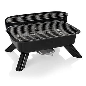 Princess barbecue ibrido da tavolo elettrico 2000w e carbone 44×28.5 cm smontabile nero