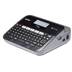Brother p-touch d450vp etichettatrice b/n trasferimento termico usb stampa su 5 righe qwerty rotolo 1.8cm