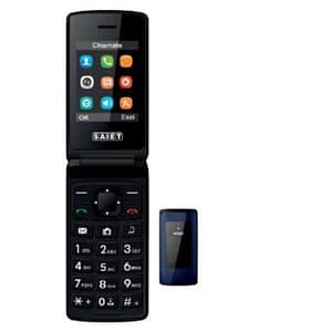 Saiet like st-mc20 dual sim 2.4 clamshell radio fm italia blu