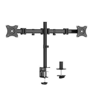 Link lkbr07 braccio supporto da tavolo con morsa per 2 monitor 13-27“ fino a 8kg a 3 snodi