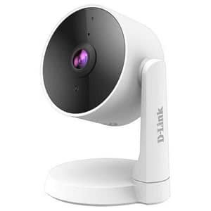 D-link dcs-8325lh telecamera di sorveglianza wi-fi smart full hd 1080p slot microsd visione notturna rilevamento multi-zona di persone compatibile con alexa e google assistant bianco