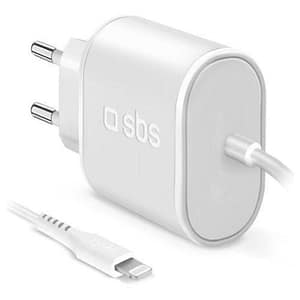 Sbs caricabatterie usb wall charger bianco
