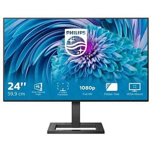 Philips 241e2fd/00 23.8 led ips full hd 16:9 75 hz 4ms contrasto 1.000:1 low blue light vga dvi-d hdmi black