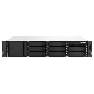 Qnap ts-873aeu-4g nas chassis rack 2u amd ryzen embedded v1500b 2.2ghz ram 4gb-8 bay hdd/ssd 2.5/3.5-s.o. qnap qts black