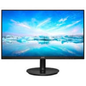 Philips monitor 221v8a da 22“, adaptive sync 75 hz, va, full hd, 4 ms, hdmi, vga, casse audio integrate, attacco vesa, nero